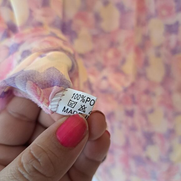 Tamsy Semi Sheer Floral Women Pullover Blouse Kimono One Size Usa Germany - Picture 8 of 10